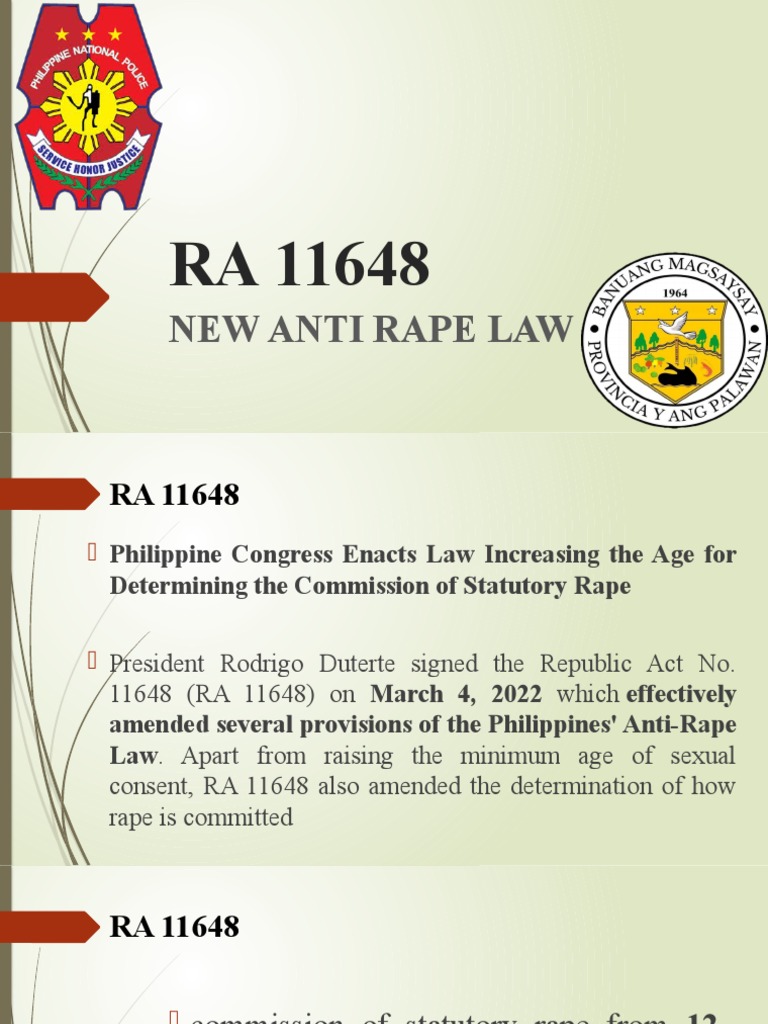 RA 11648: New Anti-Rape Law Summary | PDF | Politics | Social Science