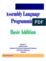 ARM Instruction Set - Basic Addition Program