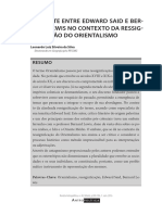 SILVA, Leonardo. O Embate entre Edward Said e Bernard Lewis no Contexto do Orientalismo