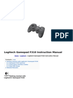 Logitech Gamepad f310 Manual