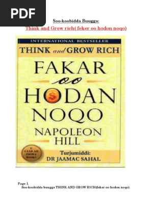 Think and grow rich