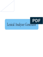 2 Lexical Analyser Generator