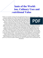 Food Plants of The World Identification Culinary Uses and Nutritional Value