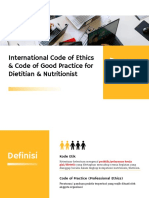 13) International Code of Ethics & Code of Good Practice For Dietitian & Nutritionist