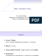 Probability Lecture 1
