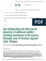 The Reintegrating Role That Can Be Played by A Traditional Conflict-Resolving Mechanism in The Eastern Hararghe Zone of Oromiya Regional State, Ethiopia - ACCORD