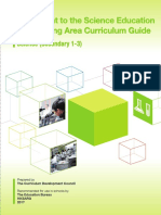 Science (S1-3) Supplement Provides Updates to Curriculum Guide