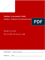 SITHCCC020-Work Effectively As A Cook-Student Assessment Student Guide-V1.1