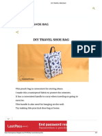 Diy Travel Shoe Bag