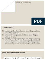 Definisi Dan Sifat-Sifat Saluran Terbuka