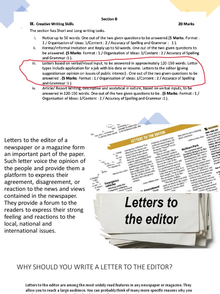 Letter To The Editor XII | PDF | Letter To The Editor | Newspapers