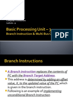 Computer Architecture Lecture - Branching and Three-Bus Organization