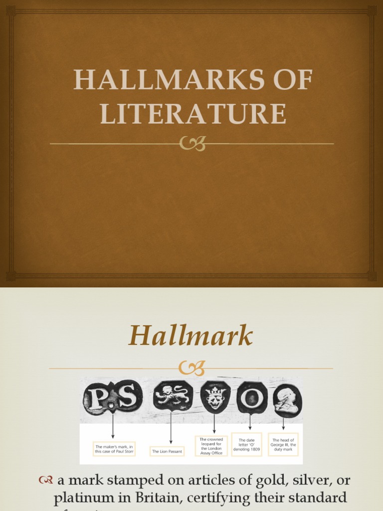 Hallmarks of Literature Explained | PDF | Poetry | General Fiction
