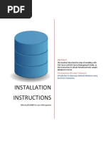 Querying Using SELECT - Installation Instructions