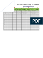 Membuat Slip Gaji Karyawan Sederhana Rumus Excel Vlookup