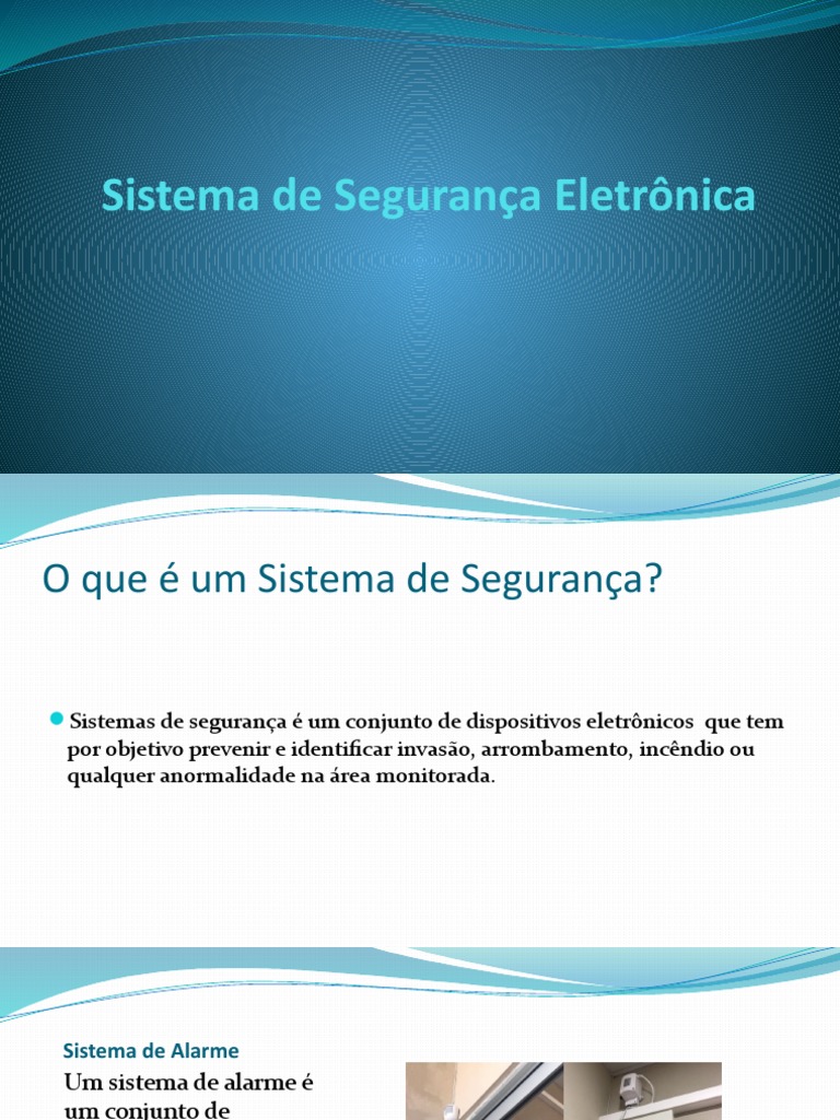 Sistema De Segurança Eletrônica Pdf Vídeo Câmera