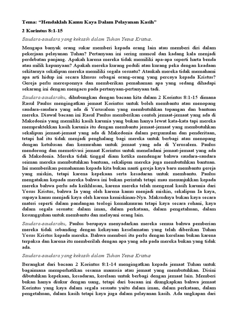 2 Korintus 6 Ayat 11 18