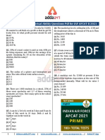 100 Important Numerical Ability Questions PDF For IAF AFCAT II 2021