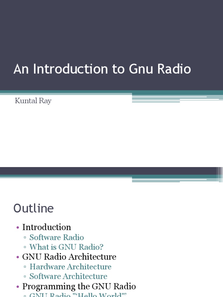 Gnu Radio | PDF | Software Defined Radio | Radio