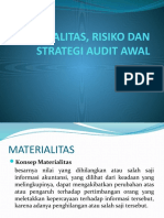 Materialitas, Risiko, Dan Strategi Audi Awal