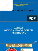 PPT. Semana 14. Ética y Deontología. 2022-10