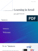 Machine Learning in Retail