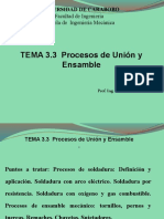 Tema 3.3. Procesos de Unión y Ensamble
