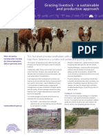 Grazing Livestock - A Sustainable and Productive Approach Fact Sheet