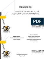 Treinamento de Comuniques e Auditoria Comportamental