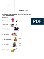 Test Engleza Beginner Cls 2