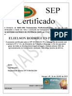 Certificado SEP 40h