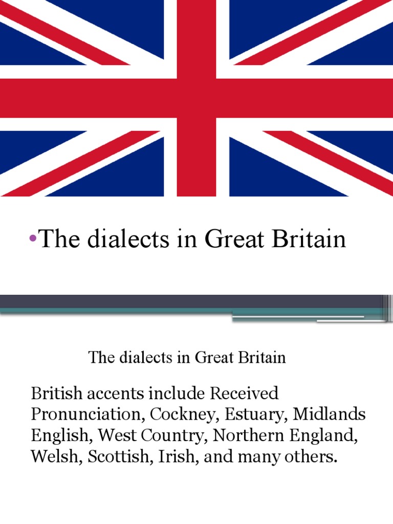 The Dialects of Great Britain PDF English Language