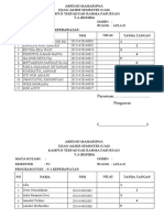 Absensi UAS Semester 2 Angk 2015