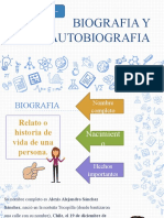 Biografia y Autobiografia