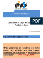 Capacidade de Carga de Solos em Fundações Rasas