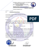 Surat Permohonan Delegasi - PORSENI 2022