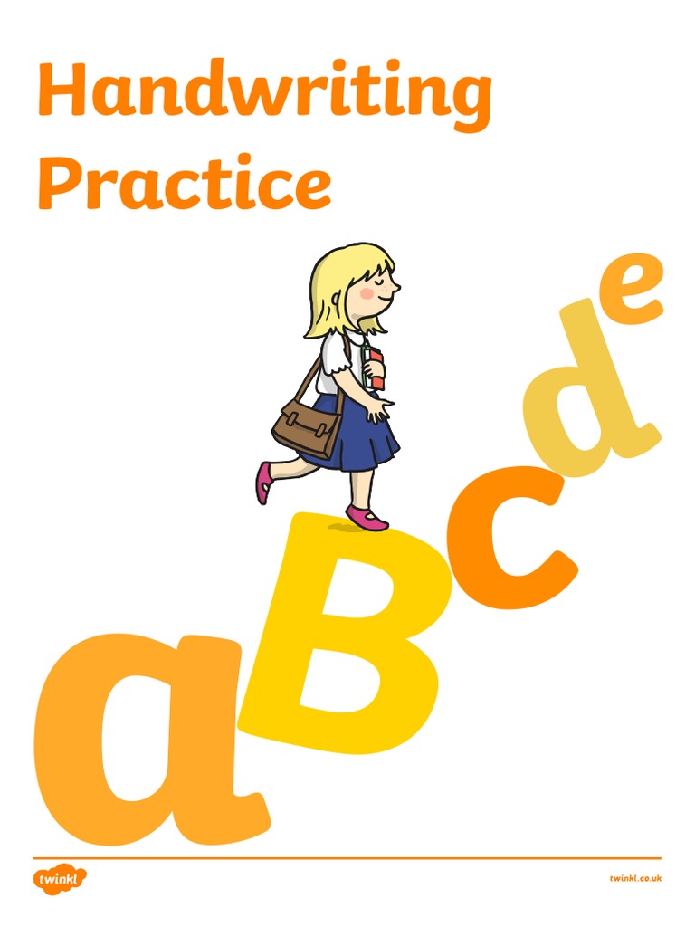 ABC Handwriting Practice Sheets | PDF | Letter Case | Writing