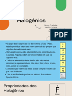 Os halogênios: propriedades e aplicações