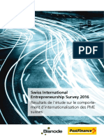 Résultats de l’Étude Sur Le Comportement d’Internationalisation Des PME Suisses-55 Pages