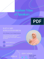 CV of Ratna Mei Suryantiningrum, CEO and English Instructor