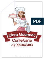 Bolos e recheios gourmet