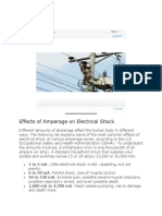 Effects of Amperage On Electrical Shock