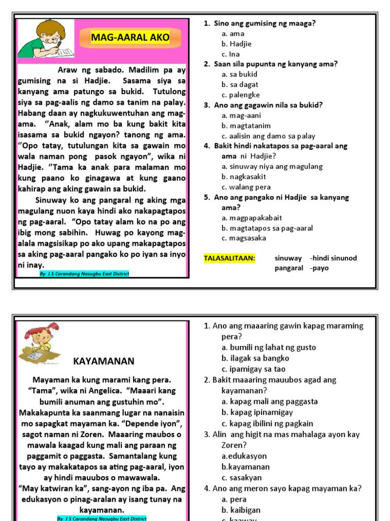 LOCALIZED READING MATERIALS IN FILIPINO PDF
