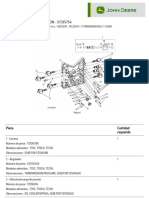 Lista piezas transmisión excavadora