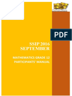 GR 12 Mathematics Participant S Manual Sep - 2016