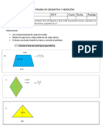 Prueba de Geometria y Medición