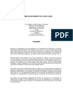 INFORME - LABORATORIO N°1 MRUA