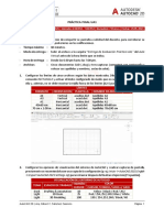 AutoCAD 2D UA1 - Evaluación Práctica