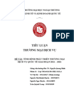 Tình hình phát triển thương mại dịch vụ quốc tế giai đoạn 2011-2021