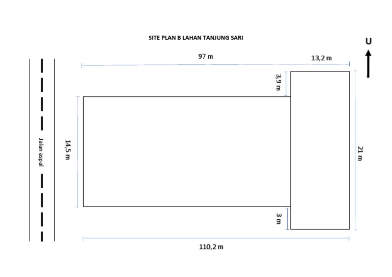 Site Plan Lahan Tanjung Sari | PDF